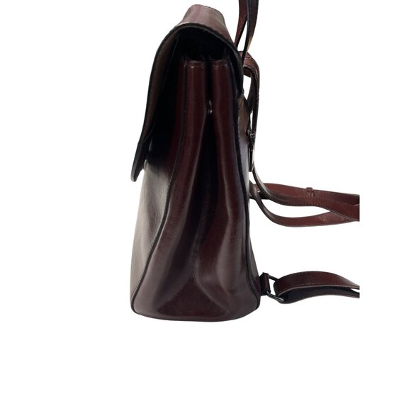 S-Zone Leather Backpack Brown Smooth - Picture 4 of 11
